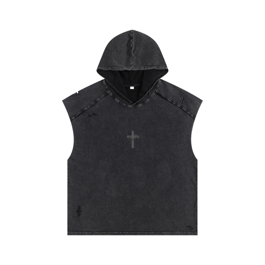 Saved by Grace Hooded Cutoff
