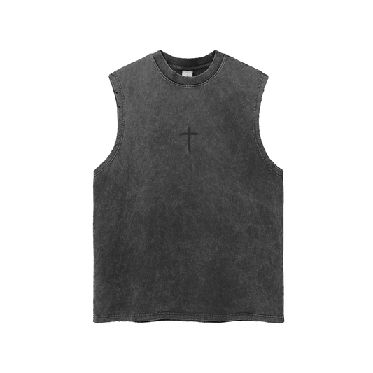 BlackOut Cross Tank Top by RRNY