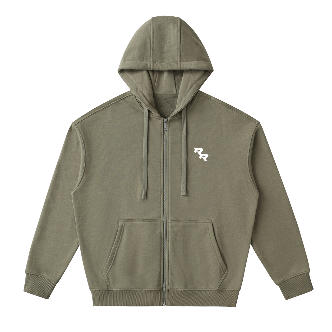 RR Drop-Shoulder Zip Up Hoodie