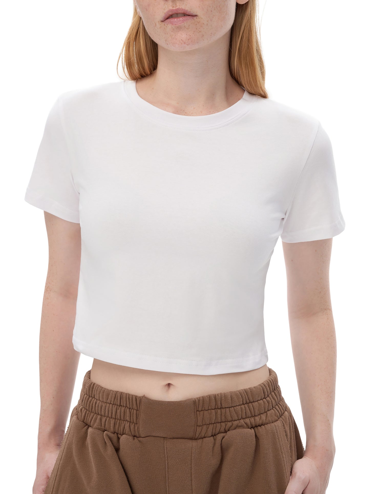 RealReps Women's Fitted Crop Tee | Bodycon T-Shirt